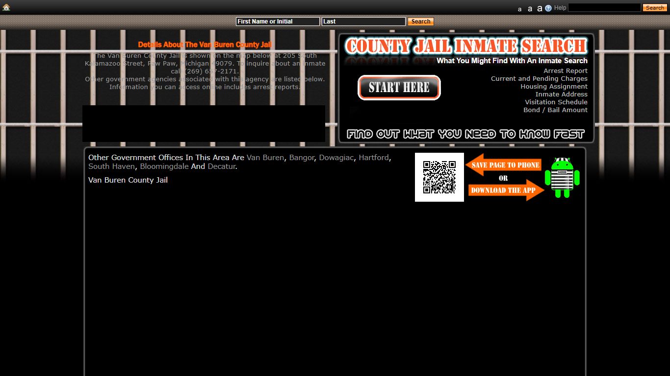 Van Buren County Jail - County Jail Inmate Search